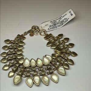Lucky brand Gold and Cream Bracelet